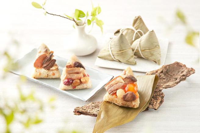 （寒舍集团旗下4饭店联合推出五款端午粽礼盒，5/20前付款享早鸟优惠。图／寒舍集团提供）