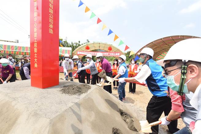 苗栗铜锣乡兴隆村社区活动中心新建工程13日动土。（苗栗县政府提供／李京升苗栗传真）