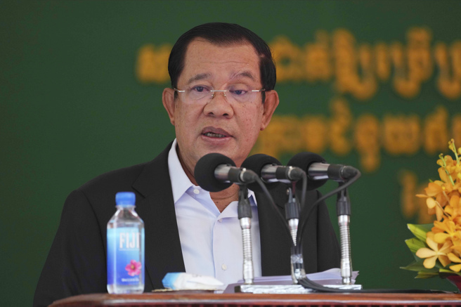 柬埔寨總理洪森（Hun Sen）。(圖／美聯社)