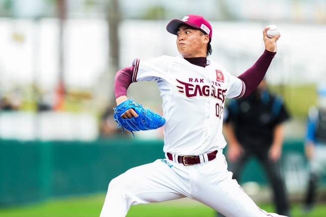 樂天金鷲投手王彥程。（擷取自悍創運動經紀臉書粉絲團）