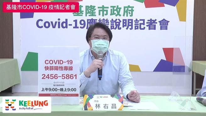 教育部新版停课指引争议，基隆市长林右昌认为，地方疫情指挥官有权力决定该停课就停课。（基隆市政府提供／陈敬哲基隆传真）