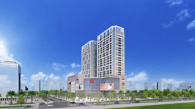 邻近竹北高铁站的「丰生活购物中心」预计于2023年第4季开幕。（丰邑机构提供）