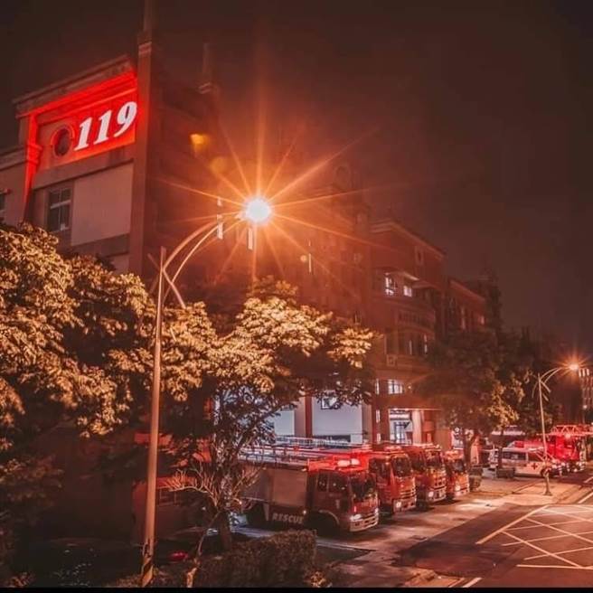 蘆竹消防分隊1名隊員確診。（圖取自蘆竹消防分隊臉書／陳夢茹桃園傳真）