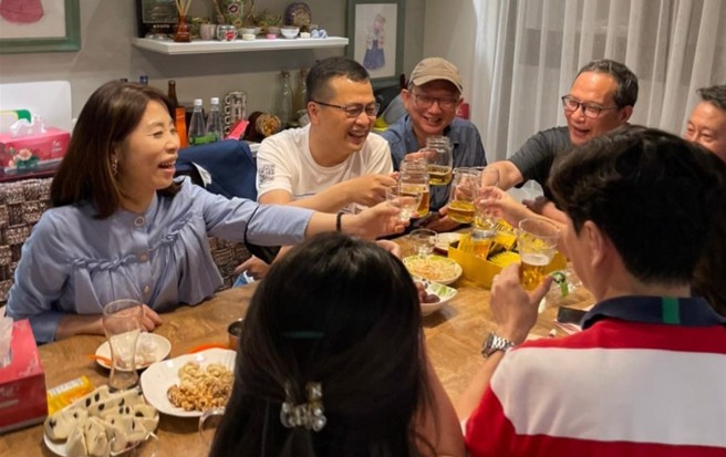 國民黨台北市議員羅智強13日在臉書表示，他第一場桃園home stay在平鎮舉辦。(取自羅智強臉書)