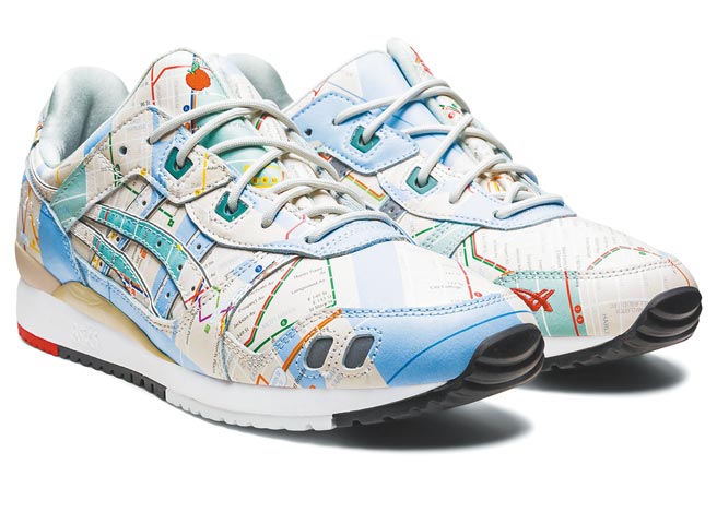 ASICS GEL-LYTE III atmos SUBWAY PACK（NY），4880元。（ASICS提供）