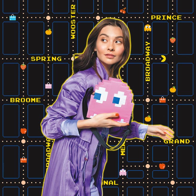 LeSportsac小精灵粉幽灵Pinky数码斜背包，5000元。（LeSportsac提供）