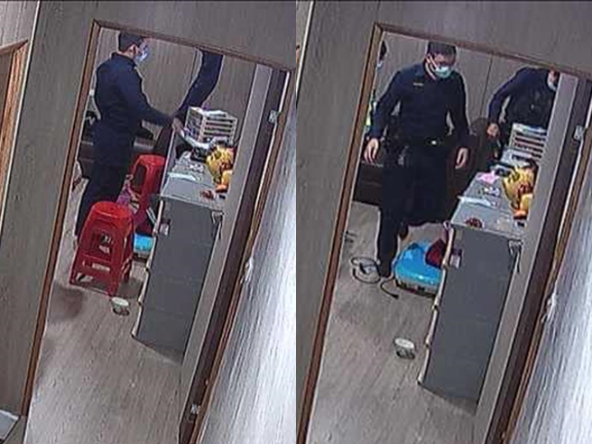女子控诉警察擅闯她房间，未经她同意调阅房内监视器，事后补充当天其实是她父母同意警方，且警方也现身解释当天已「获得屋主许可及陪同」。（翻摄自脸书「爆料公社」）