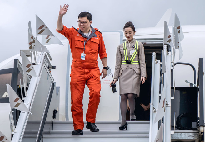 張國煒喊話長榮集團成員不要讓有心人破壞集團。（圖／星宇航空）