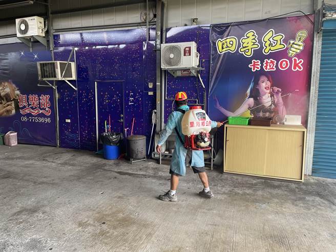 本土疫情升温，屏东小吃部传播链也持续扩散中，屏县府14日新增4例确诊，相关足迹已完成清消作业。（屏县府提供／谢佳潾屏东传真）