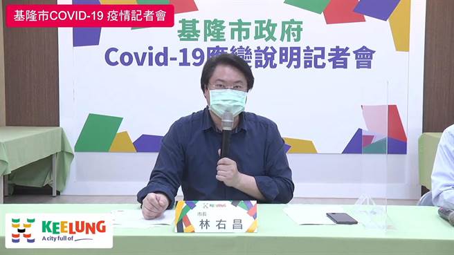 基隆市长林右昌提出小学快筛计画，正等待中央核定发放试剂。（基隆市政府提供／陈敬哲基隆传真）