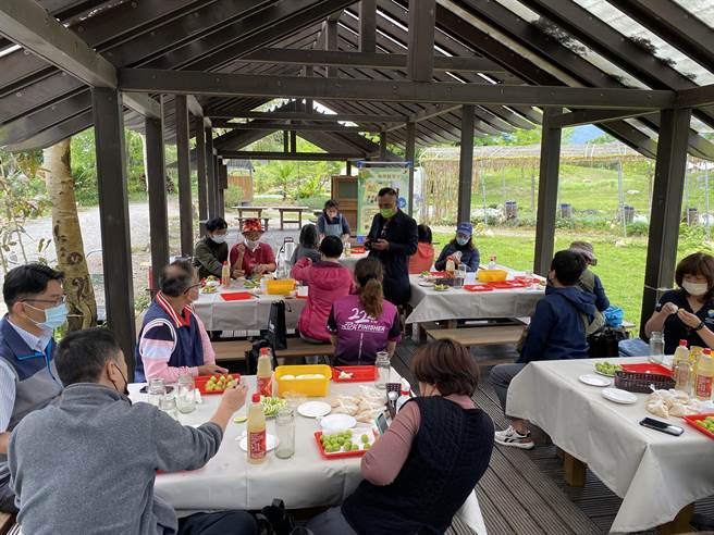 池上鄉農會推出農遊體驗，遊客到梅園採梅，做梅子加工體驗。（蔡旻妤攝）