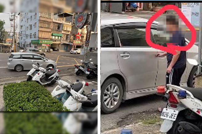 新竹居隔男逃出医院后，被医护目击搭上银色UBer计程车。（读者提供）