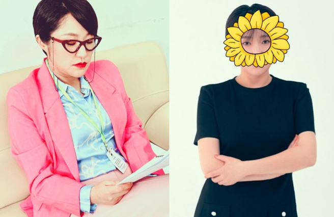 43岁女星金贤淑减肥14公斤后与《社内相亲》剧中的形象判若两人。（图／取自IG@kimhyunsook_officiel）