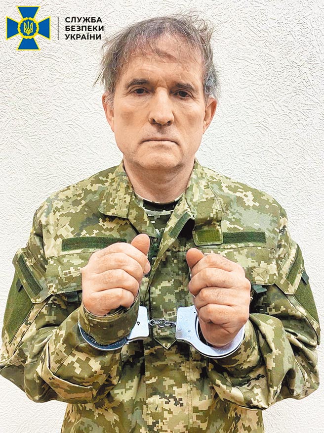 烏克蘭安全部門12日宣稱拘捕俄羅斯總統普丁在烏克蘭的親信、親俄反對派領袖梅維楚克（Viktor Medvedchuk）。（路透）