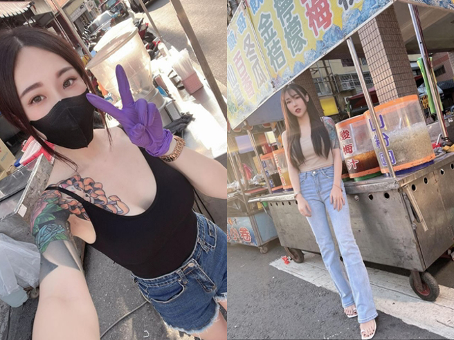 爆乳正妹本人与Instagram都被神出，她名叫「邵薇」网路上有近10万名粉丝，最近PO文说「上班打卡，赶快来找我买西瓜汁」。（翻摄自IG）