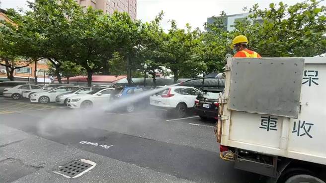 台东县政府15日紧急消毒，部分科室採分流办公。（台东县政府提供／蔡旻妤台东传真）