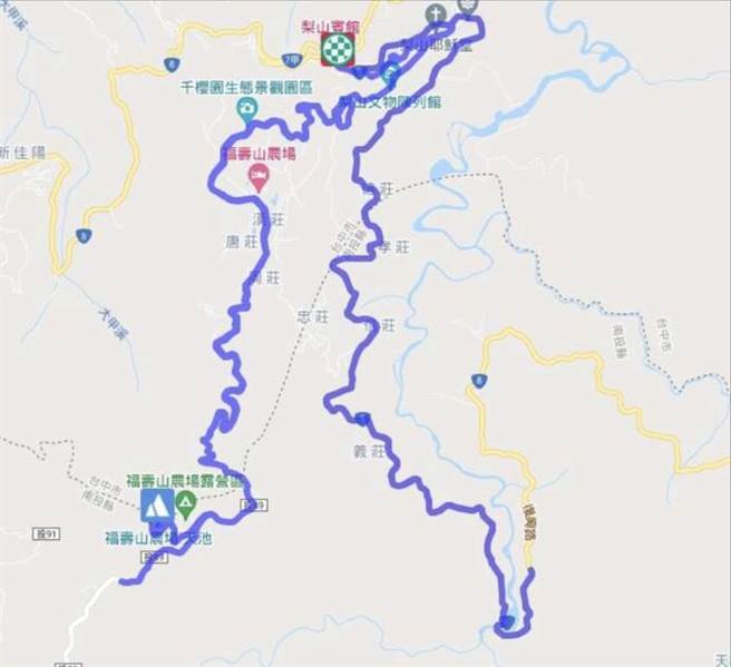 梨山马拉松比赛将于16日开跑，和平警分局明增派警力进行交通疏导。（警方提供）