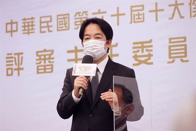 賴清德：十大傑出青年選拔為更多年輕人提供學習榜樣。總統府提供