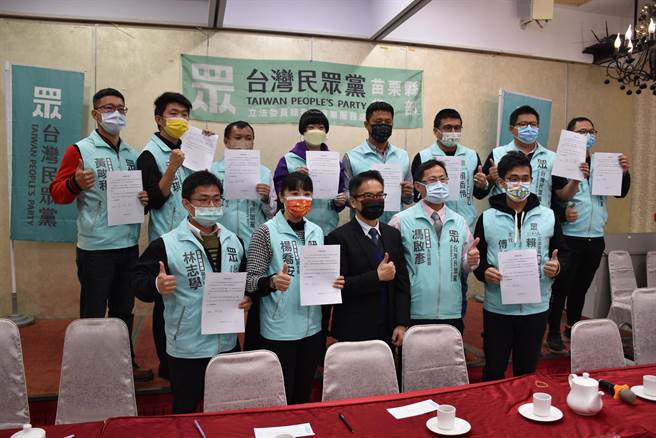 民眾黨苗栗縣黨部今年元月間公布第1波提名參選人，其中未包括林志豪。（謝明俊攝）