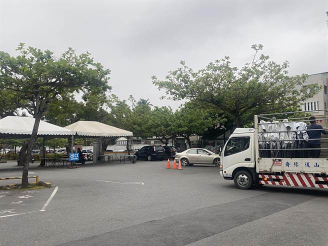 台东县府将于16日在县府后方停车场（如图）增设快筛站。（蔡旻妤摄）