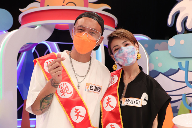 白吉胜（阿Ben）和徐小可。（中天综合台资料照片）
