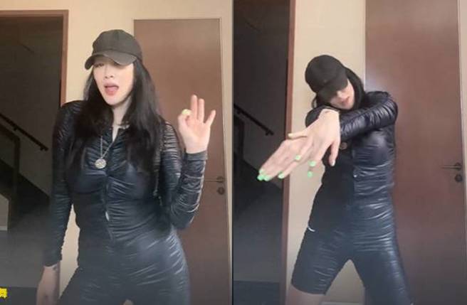 鍾麗緹熱舞遭酸。(圖／取自鍾麗緹抖音)