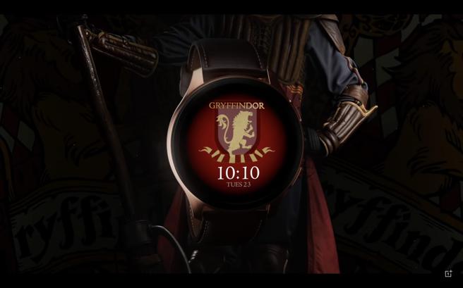OnePlus Watch的哈利波特限定版智慧手表。（翻摄自OnePlus YouTube官方频道）