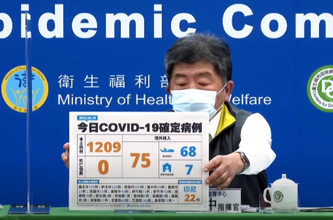 衛福部部長、指揮中心指揮官陳時中。（圖／本報系影音截圖）