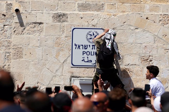 耶路撒冷旧城爆发衝突（图／路透）