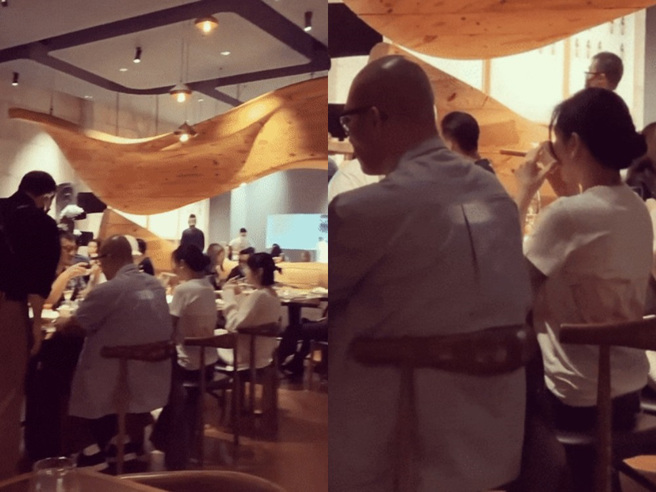 具俊晔、大S和小S等人现身台北米其林餐厅吃饭。（图／翻摄theqoo）