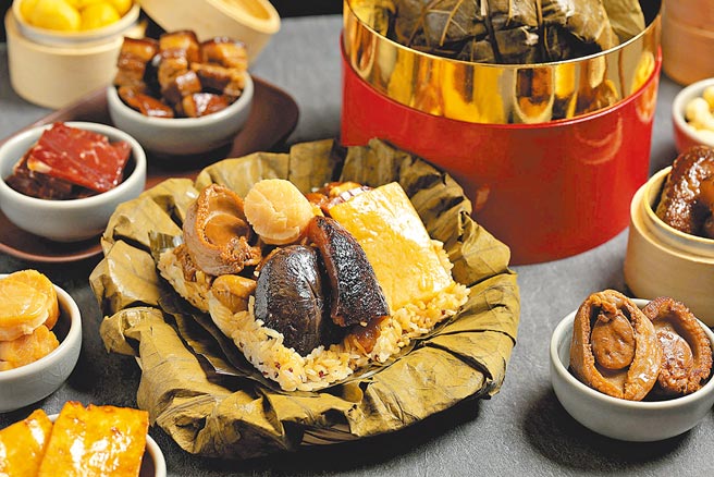 台北晶华庆端午今年推出「顶级盆菜裹蒸粽」。图／台北晶华酒店提供
