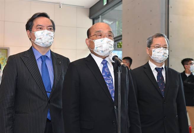 行政院长苏贞昌今（18日）表示，「立法院审查法案或做决议，我们都尊重。」（行政院提供）