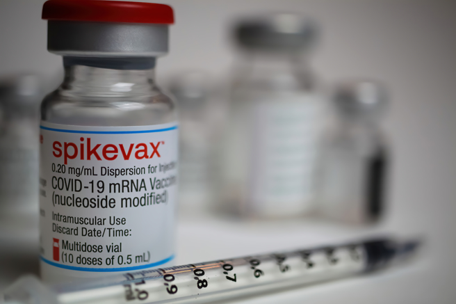 莫德納Spikevax疫苗的資料照。（達志影像/Shutterstock）