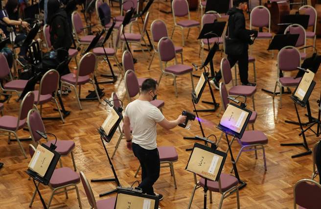 北市交近期的排练场地在台北市中山堂。（陈俊吉摄）