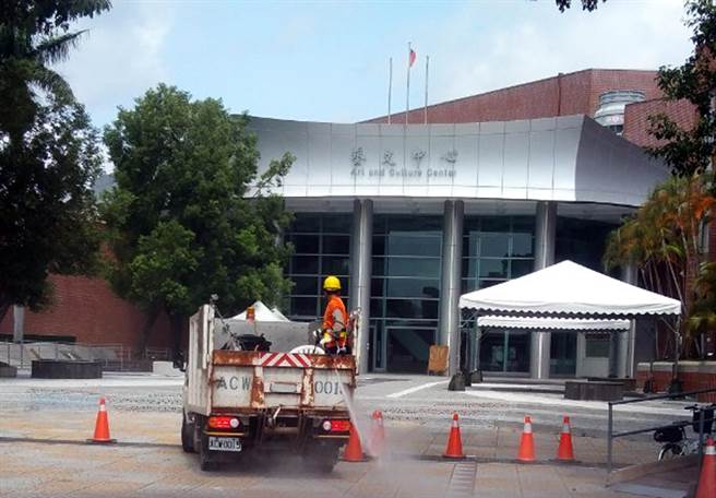 台東今天確診＋8，台東縣政府加強清消。（台東縣政府提供）