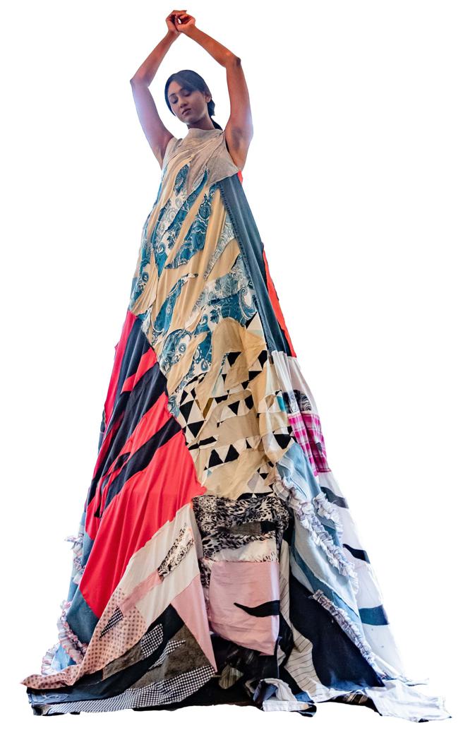 SOGO復兴馆推出循环时尚旧衣再生展。（SOGO提供）