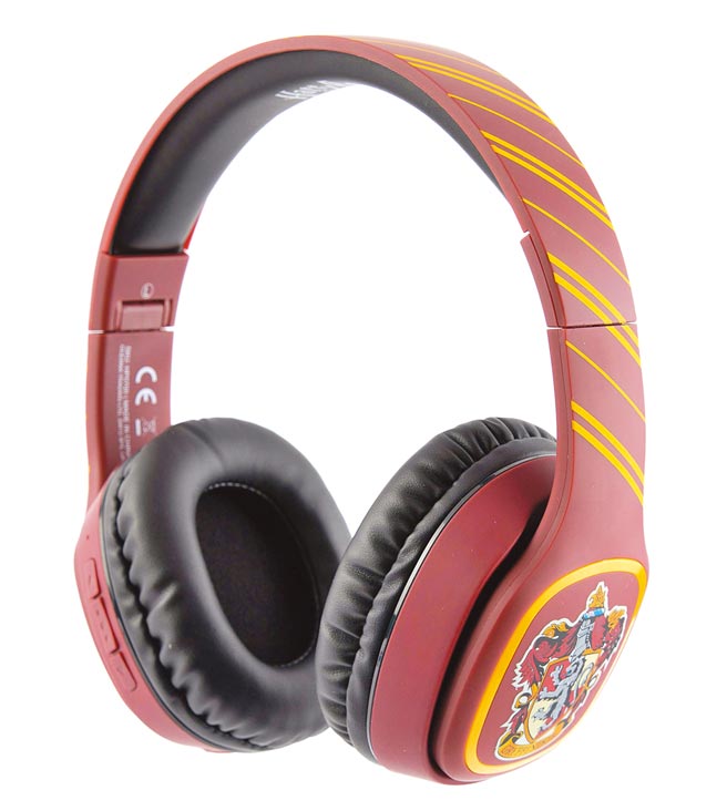 OTL TECHNOLOGIES的Gryffondor hp0700的葛萊分多全罩式耳機。（摘自亞馬遜）