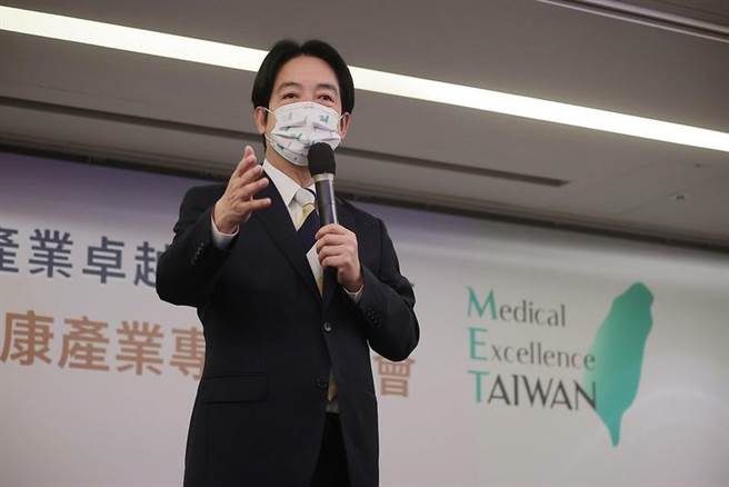 赖清德：应修法让国内医疗机构方便到他国投资。总统府提供