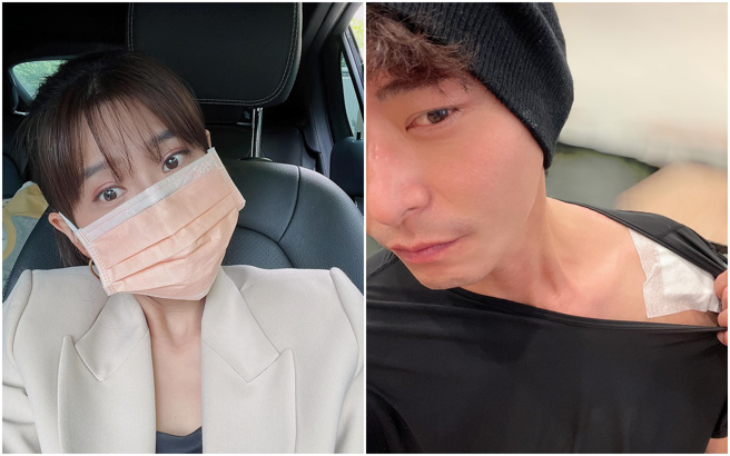 李燕（左）、陳冠霖疫情當頭拍攝不易。(圖/李燕 IG、陳冠霖 IG)