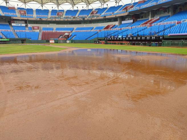 中华职棒19日桃猿主场迎战悍将一战，将延赛到5月9日。（中职提供）