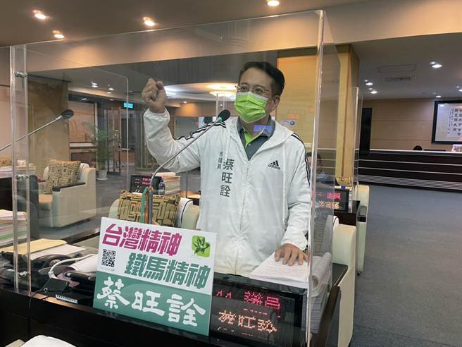 台南市议员蔡旺诠质询时，披露某高中日前毕业旅行时，传出领队性騒扰女学生案件。（蔡旺诠提供／洪荣志台南传真）