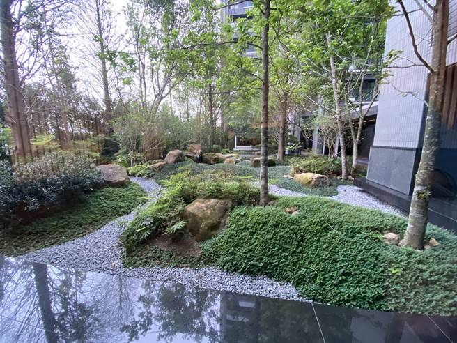 惠宇建设的社区规画以森林公园为灵感，明明宅在家，却像在公园。（卢金足摄）