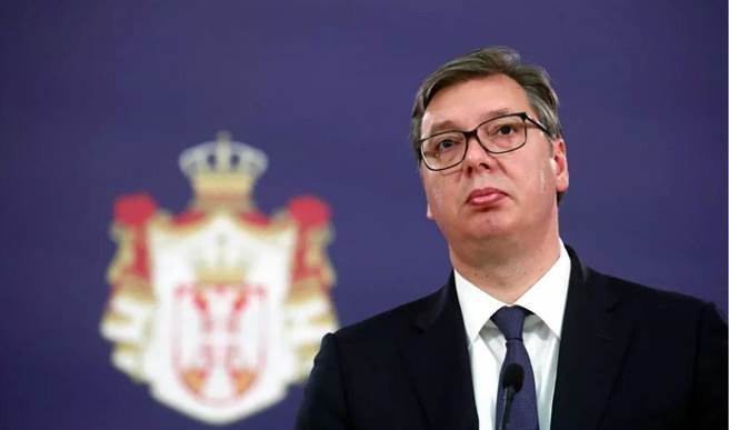 塞尔维亚总统武契奇。（观察者网）