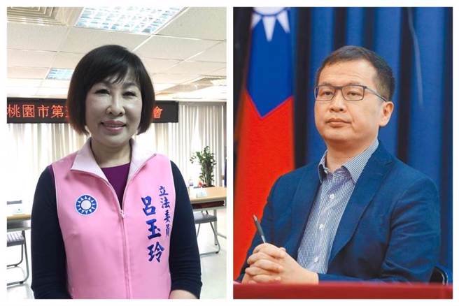 国民党立委吕玉玲（左）和台北市议员罗智强（右）。（中时资料照，合成照）
