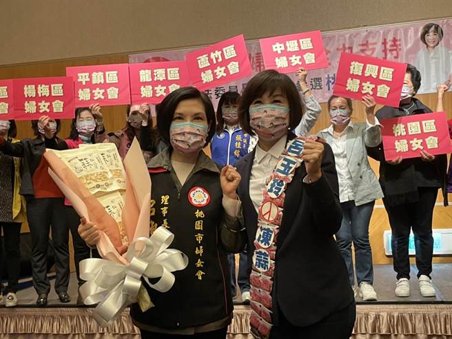 国民党立委吕玉玲宣布参选桃园市长。(吕筱蝉摄)