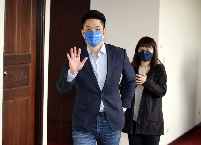 立委蔣萬安20日在立法院受訪。（姚志平攝）