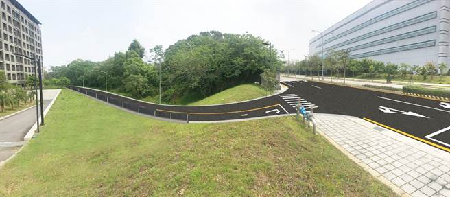 后里区三丰路66巷新辟道路工程，未来完工后的模拟图。（台中市政府提供／陈世宗台中传真）