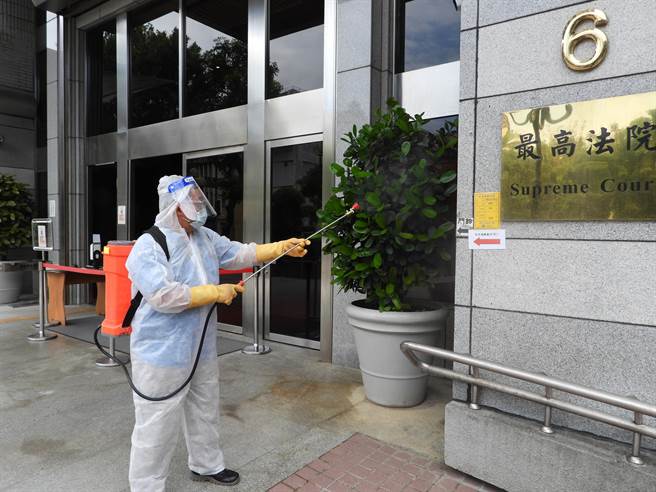 最高法院法官助理确诊，全面清洁消毒（最高法院提供）