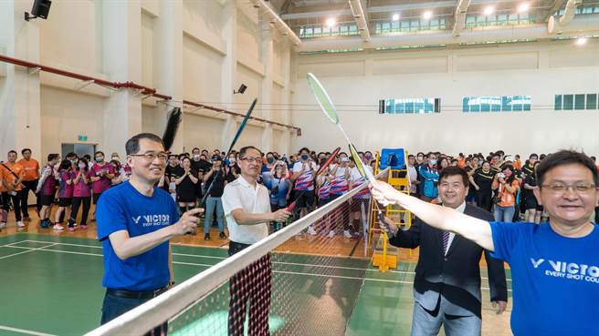  「羽躍天暨」羽球賽由全國21所EMBA院校組成，每年賽事加上工作人員總數超過千人，在相關防疫措施完備下，順利舉辦完成。(校方提供／吳建輝南投傳真)