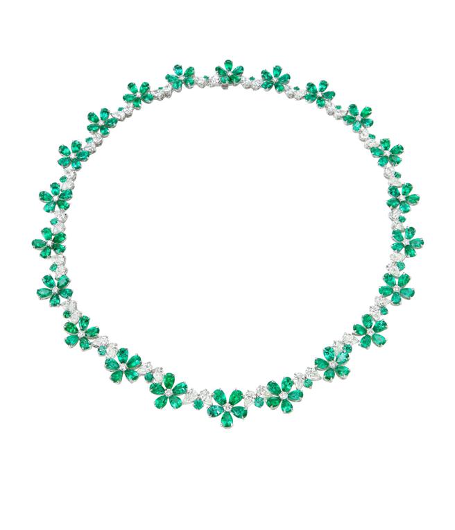 萧邦FOR YOU祖母绿项炼，1896万元。（CHOPARD提供）
